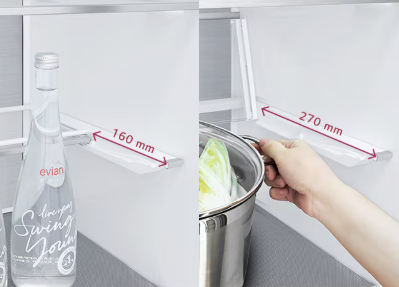 2-way folding shelf for tall items